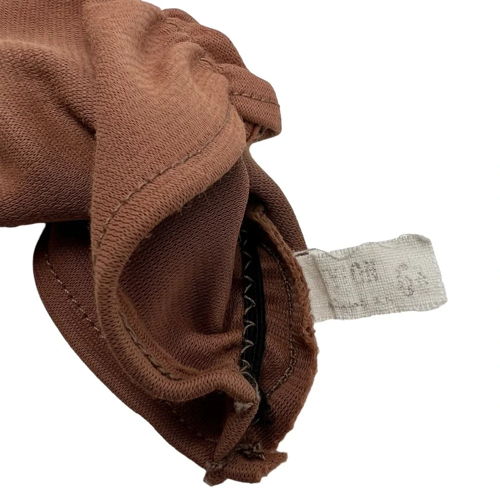 Womens‎ Vintage Gloves Two Pair Brown Nylon and Black Cotton Size 6 1/2